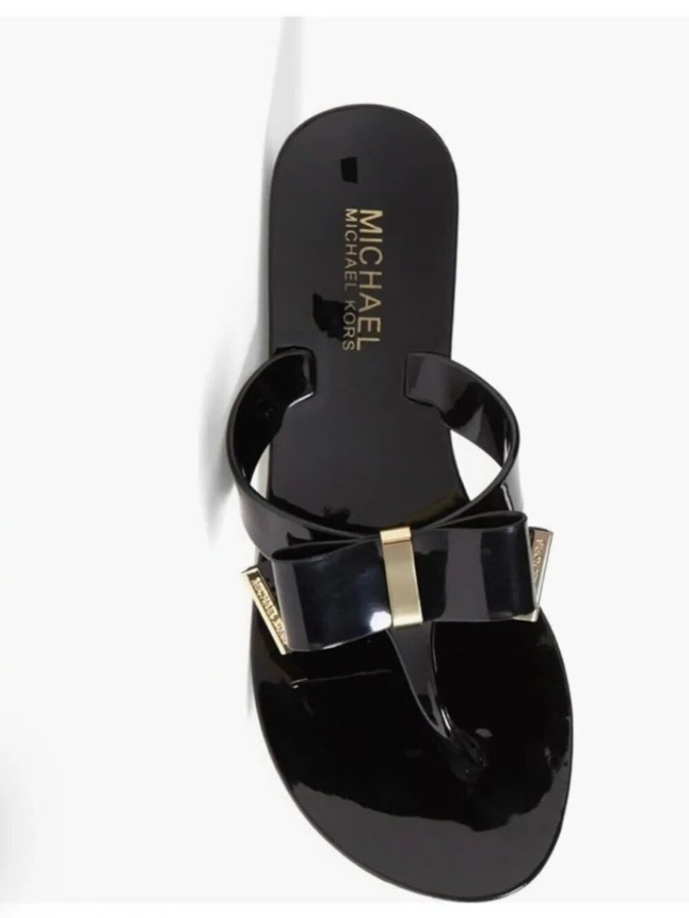 MICHAEL Michael Kors Kayden Bow Jelly Thong Sandals ** Size 9 - Picture 2 of 8